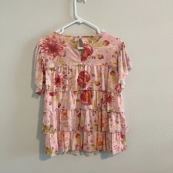LC Lauren Conrad Tiered Ruffle Top - Sz XL (NWT) - Picture 2 of 8